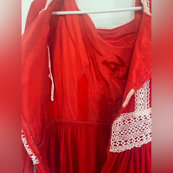 Vintage handmade prairie style maxi dress - Picture 7 of 8